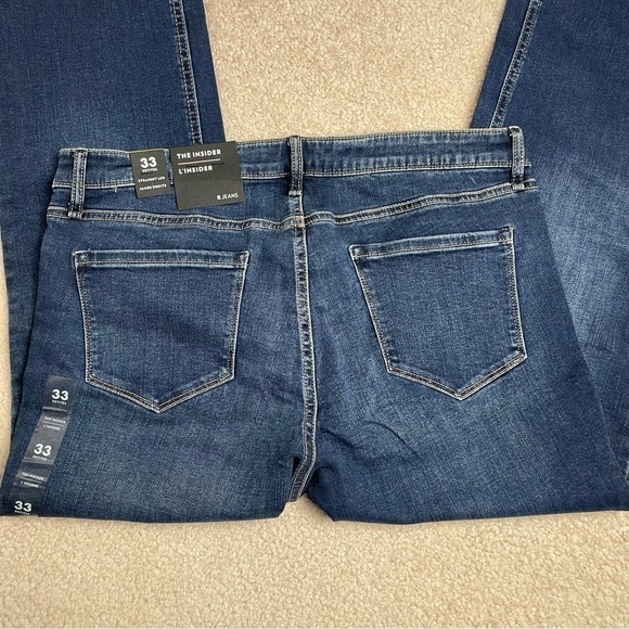 reitmans The Insider Straight Denim Blue Jeans 33 Petite - Picture 6 of 12
